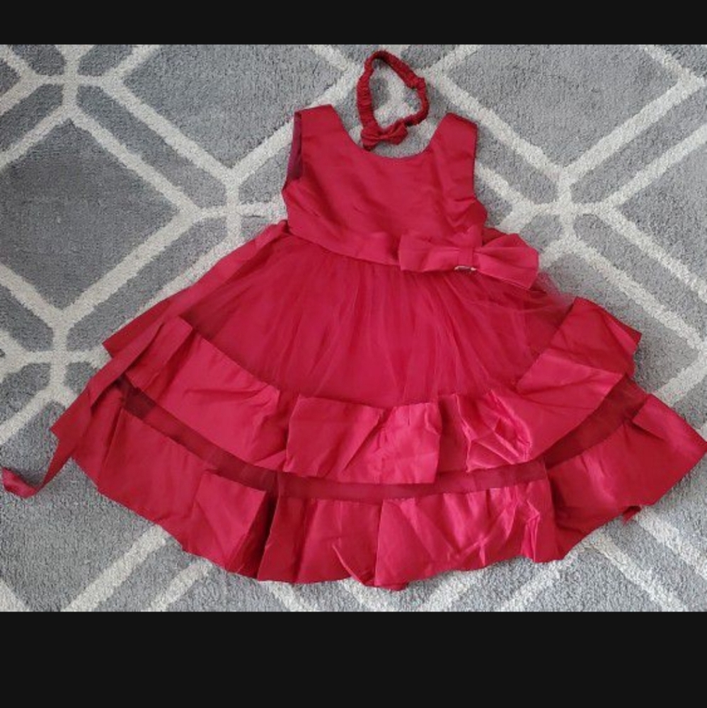 Red toddler dress